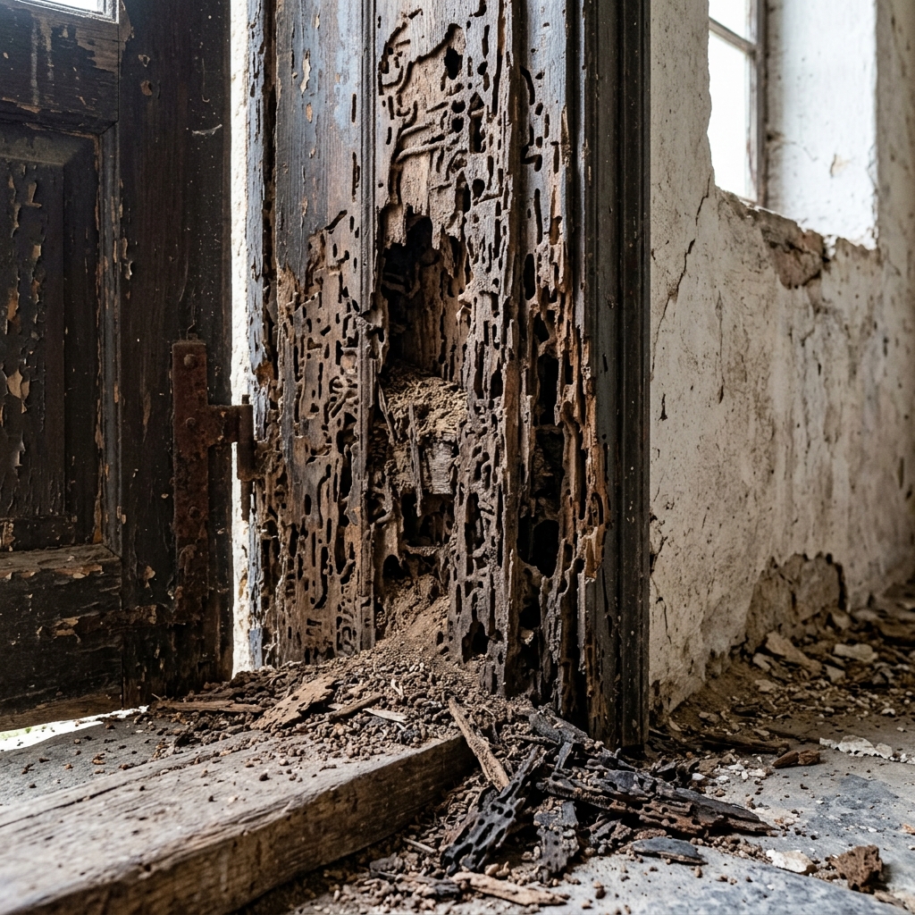 Portas e janelas atacadas por cupim